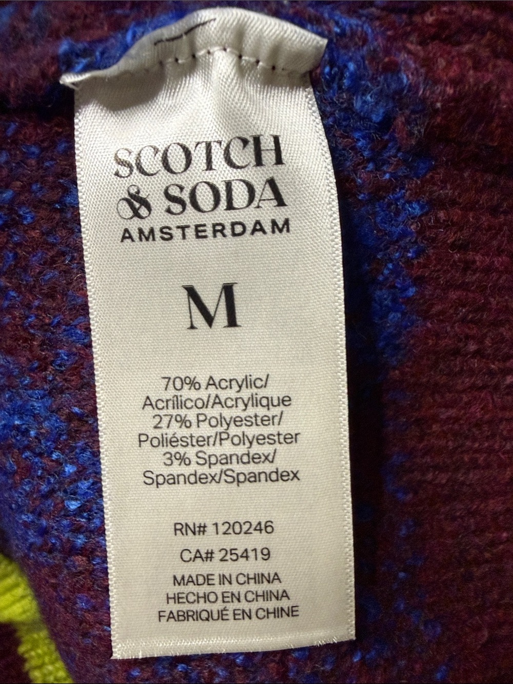 Scotch & Soda Amsterdam Tulip Crew Neck Sweater - Size Medium, NWT - Picture 11 of 12